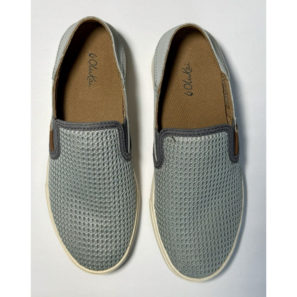 OluKai Women's Pehuea Slip On Convertible Loafer/Shoe Sz 6 Lt Blue/Gray Mesh EUC - Picture 8 of 11